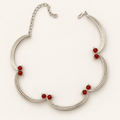 Crimson Arc Necklace