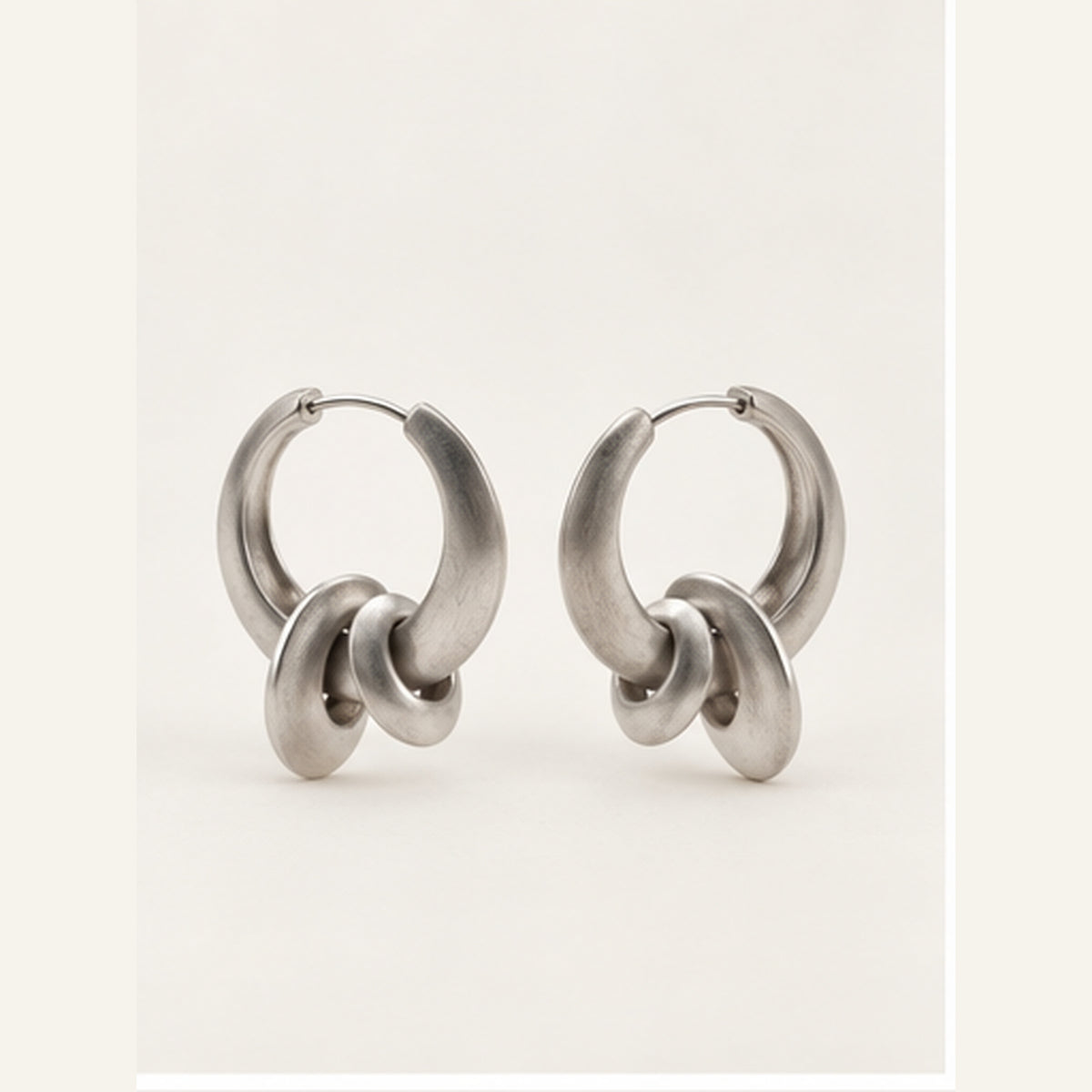 Knot Hoop Studs