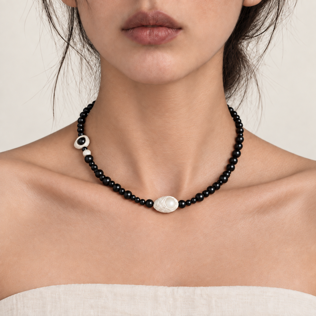 Midnight Pearl Necklace