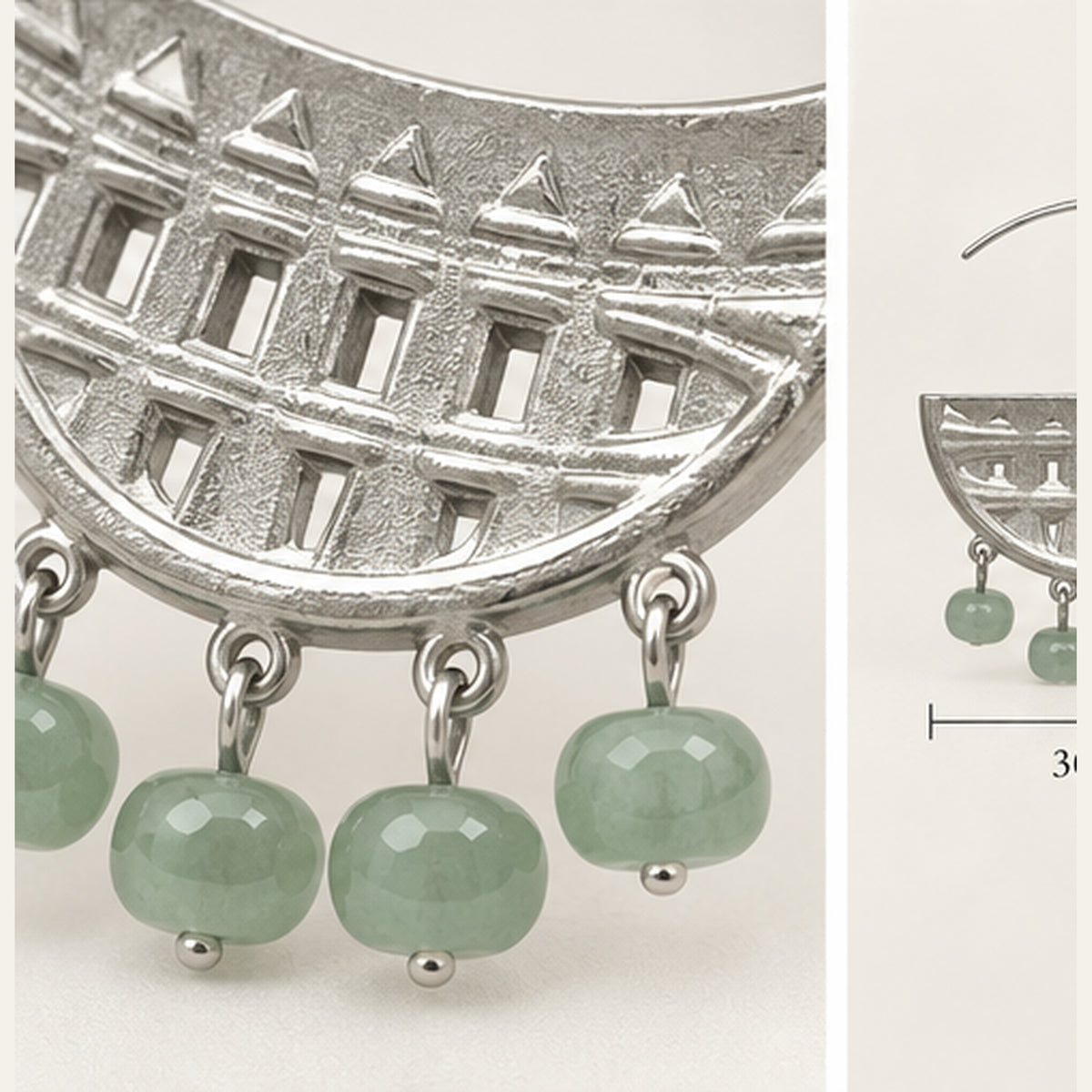 Jade Arch Studs