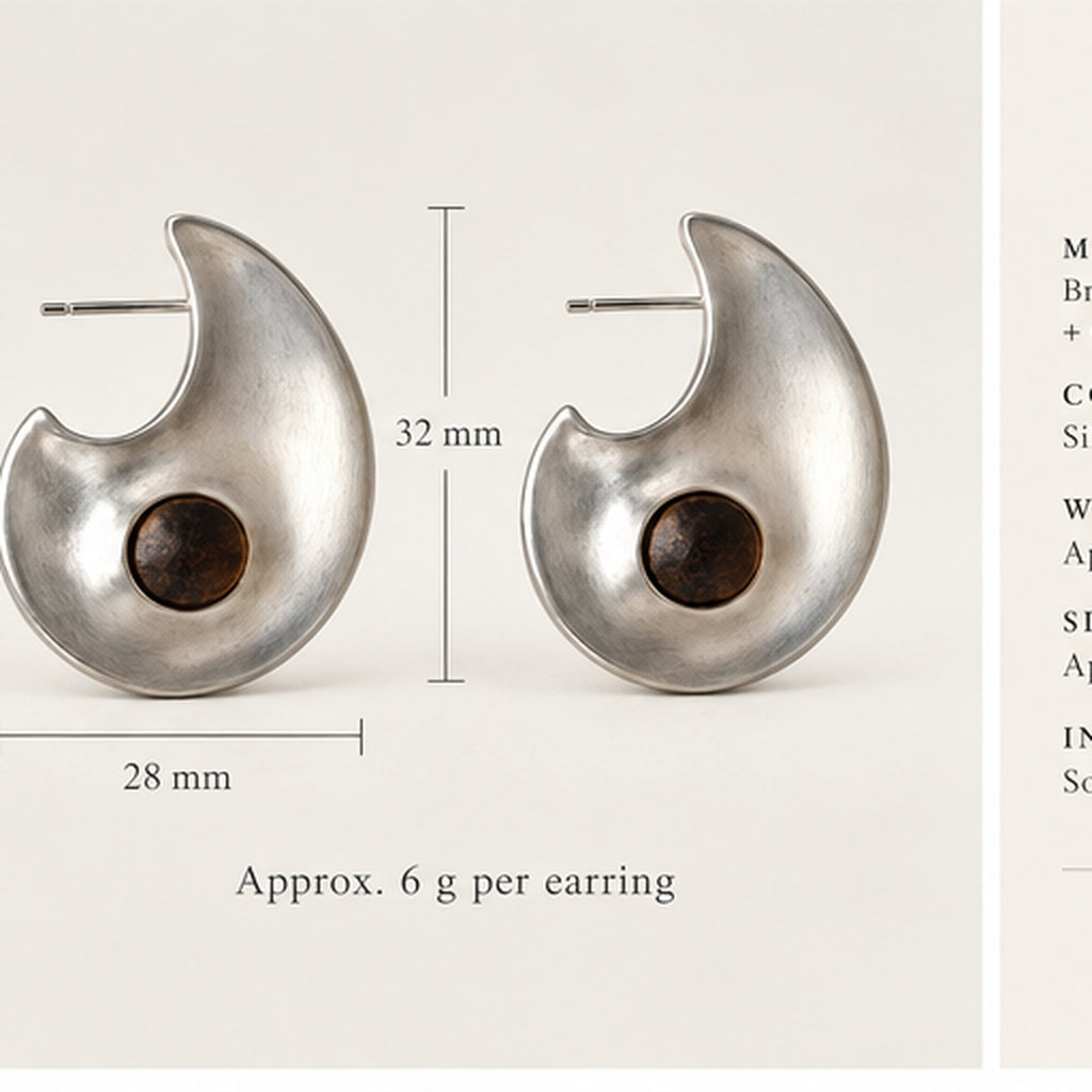 Luna Stone Studs