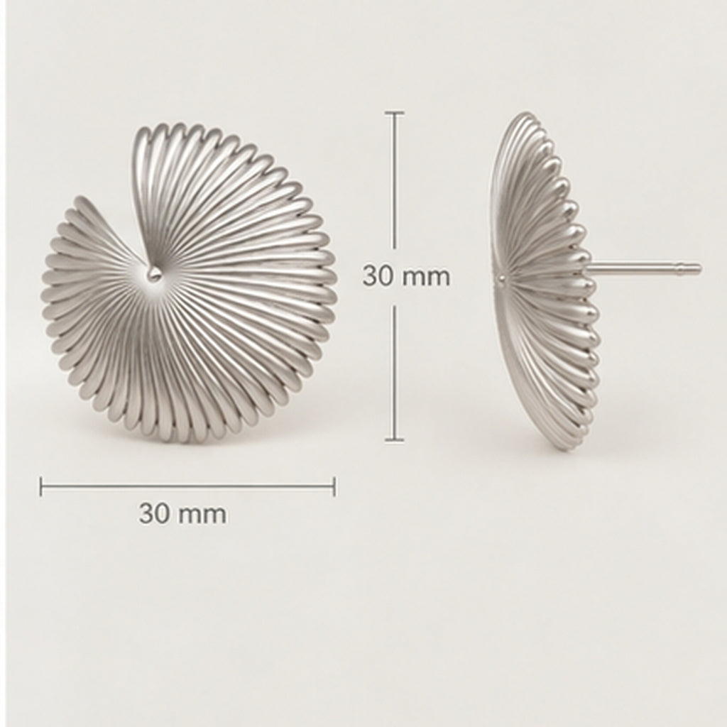 Sun Spiral Studs