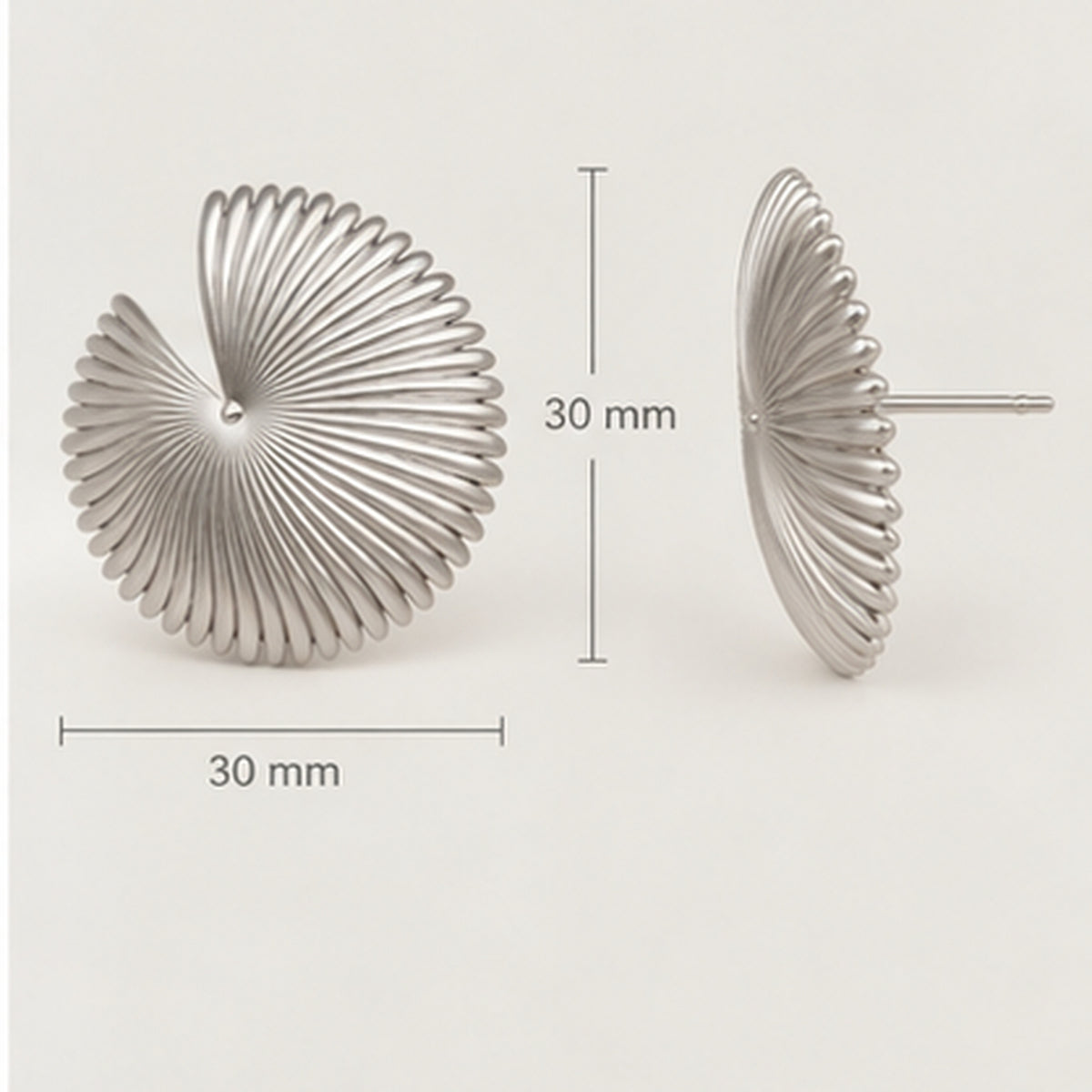 Sun Spiral Studs