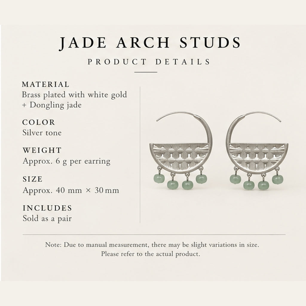 Jade Arch Studs